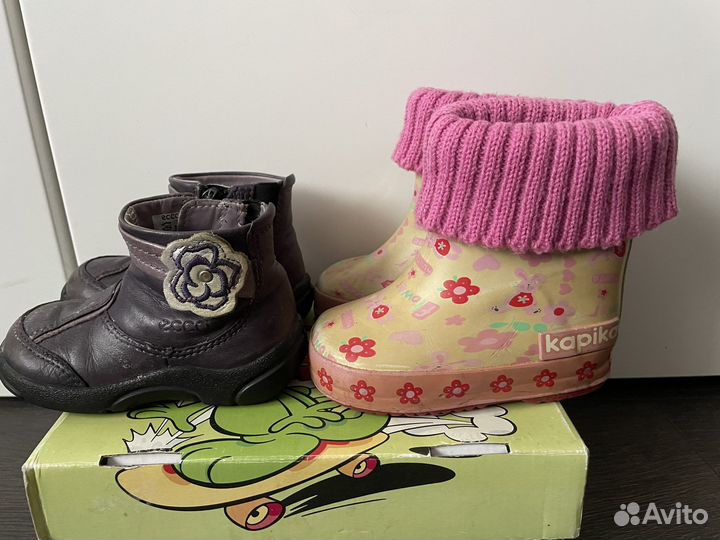 Ботинки ecco 19 размер