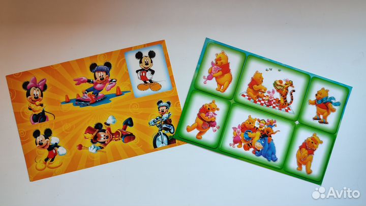 Тетради с Винни Пухом и Микки Маусом+наклейки