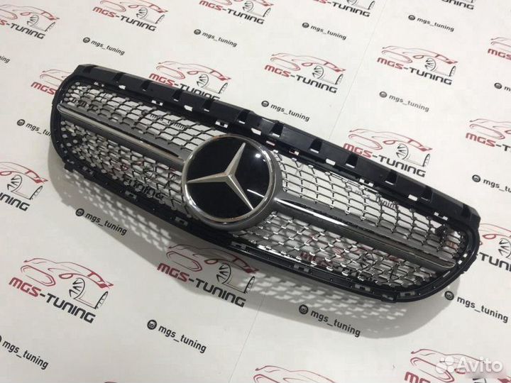 Решетка Mercedes B-Class w246 Diamond Silver Дистр