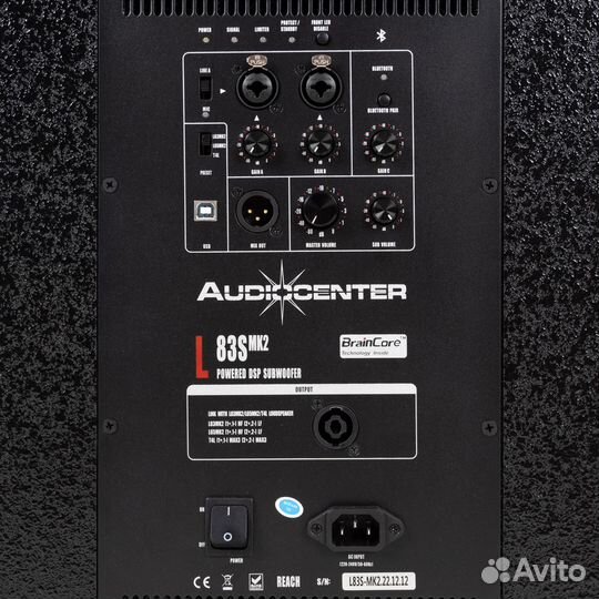 Audiocenter L83 MK2, пассивная широкополосная акустическая колонна, 8х3