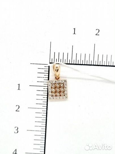 Подвеска с синтетическим камнем Золото