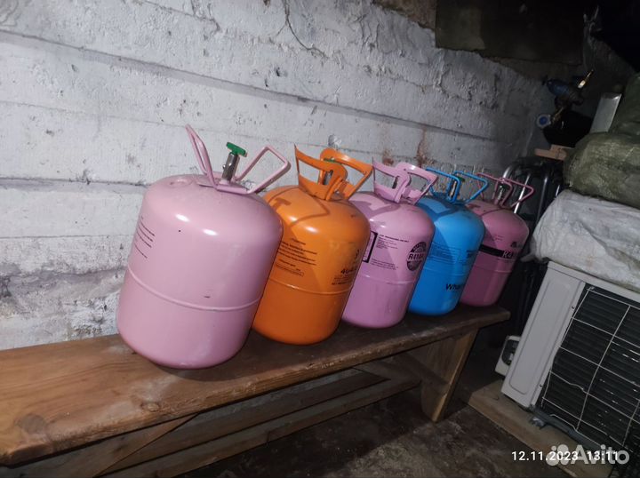 Баллоны пустые из под фреона