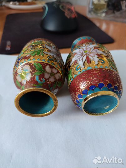 Китайские вазочки клуазоне