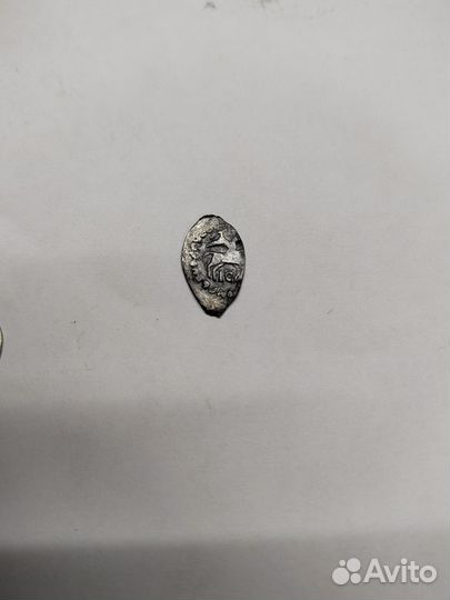 Монета чешуя Василий III, денга Псковская ICA