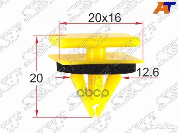 Клипса молдинга кузова gm/chevrolet 1 шт. STM12