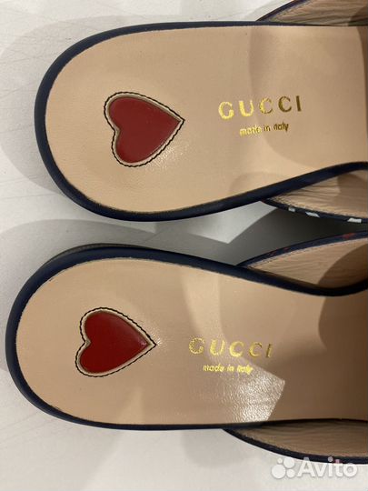 Мюли женские Gucci 37,5 ноаые оригинао