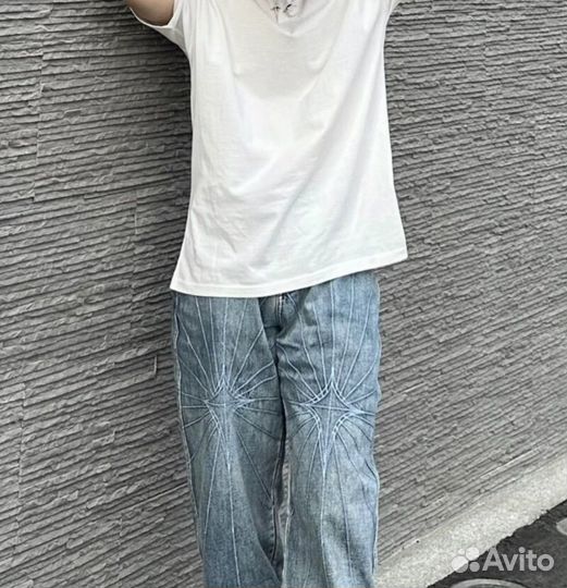 Джинсы Thug Club Y2K rick owens type новые