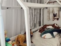 Детская кровать домик с матрасом Mi Gusta