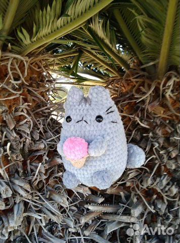 Pusheen cat. Пушин кэт мягкая вязаная игрушка