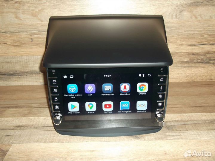 Магнитола Mitsubishi L200 Android с крутилками