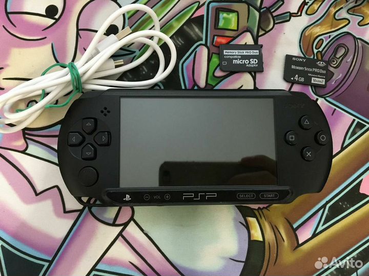 Sony PSP street E1008 + карта 4 гб