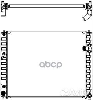 Радиатор системы охлаждения infiniti QX50 2.5 2