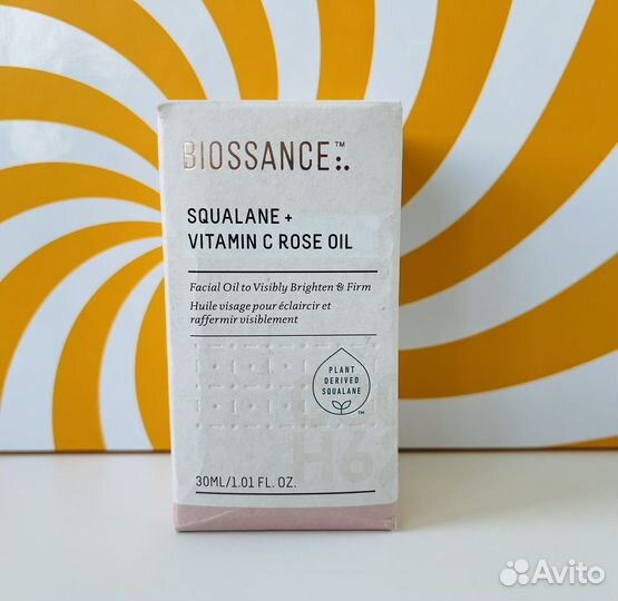 Biossance squalane Vitamin C Rose Oil сыворотка