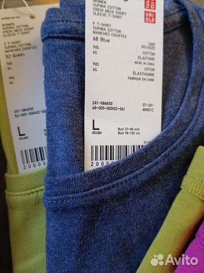 Футболка женская тм Uniqlo размер L, М(с биркой)