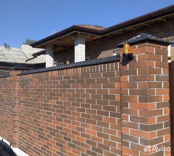 Колпак полимерпесчаный и парапет