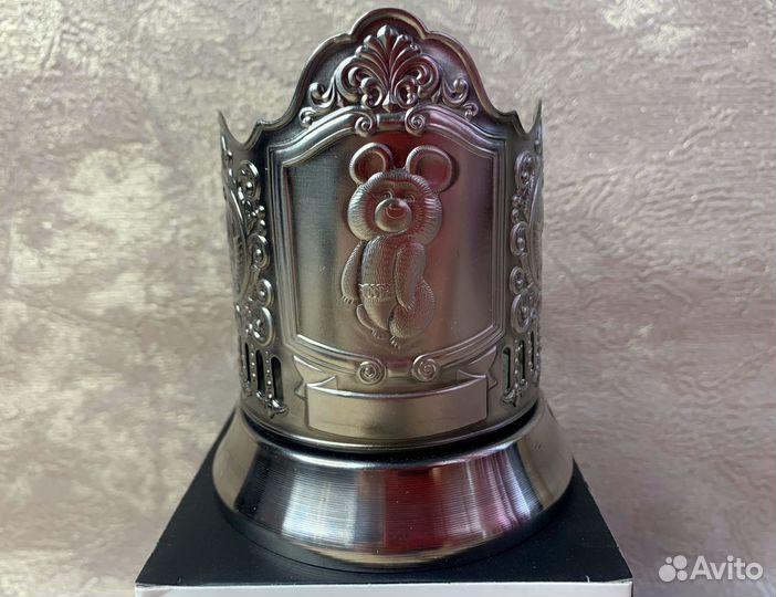 Подстаканник Олимпийский Мишка. Олимпиада 1980