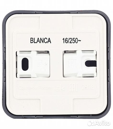 Розетка blnra000116 открытая установка антрацит