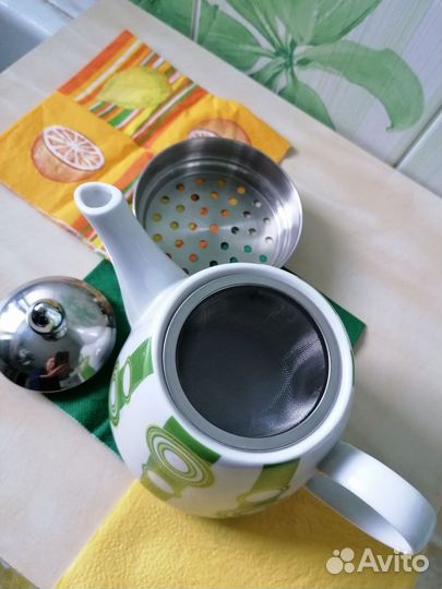 Чайник заварочный с приспособлением для подогрева