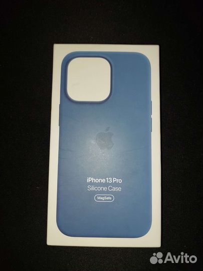 Чехол на iPhone 13 pro Blue magsafe
