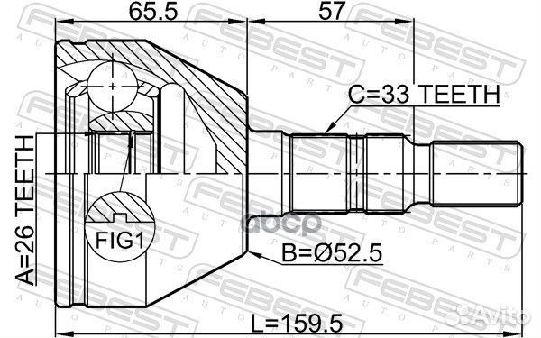Шрус 1810-Z20 1810-Z20 Febest