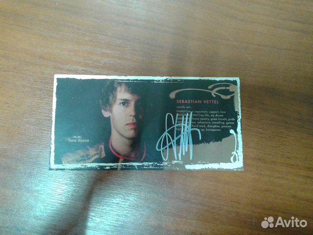 Автограф Себастиана Феттеля (2008, Формула 1)