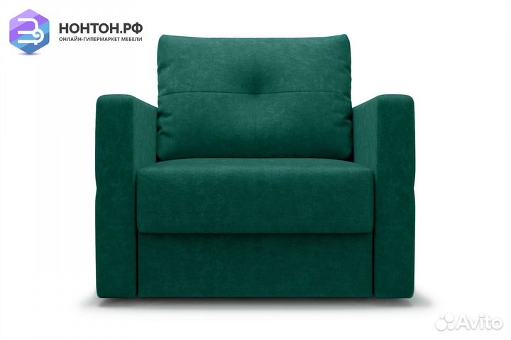 Кресло еврокнижка Вита изумрудное