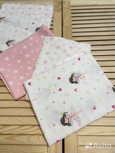 Муслиновые пеленки новые