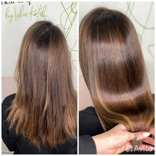 Кератиновое выпрямление/ Ботокс волос москва