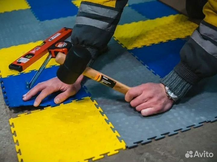 Модульная плитка пвх для гаража