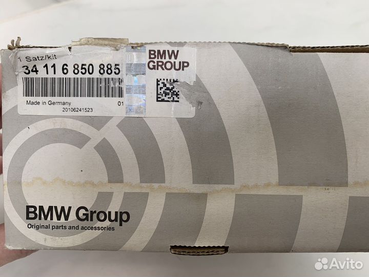 34116850885 колодки тормозные передние BMW