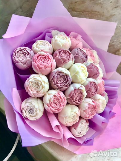 Шоколадный пионы ко дню матери