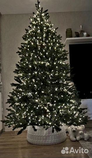 Корзина юбка для елки, клумба из ротанга