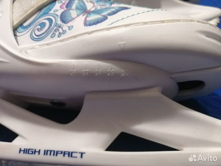 Детские раздвижные коньки размер 26-30