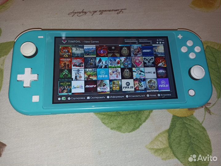 Nintendo switch lite прошитая чип 160gb