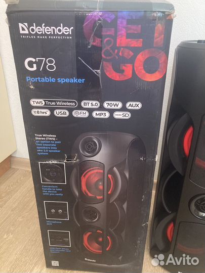 Портативная колонка Defender g78