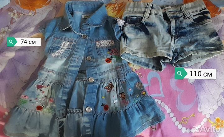 Джинсовые вещи для девочки