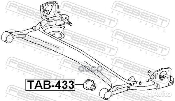 Сайленблок задней балки (toyota yaris NCP1#/NLP