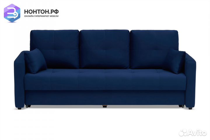 Диван еврокнижка Вита 3-х местный темно-синий