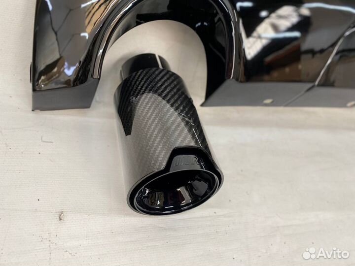 BMW F10 535 диффузор+ карбон насадки на выхоп
