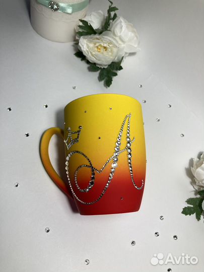 Кружка со стразами