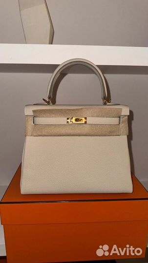 Сумка женская новая Hermes Kelly 25