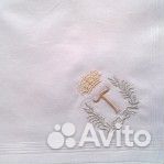 Носовой платок с монограммой Г Е К О Р Т Чехия