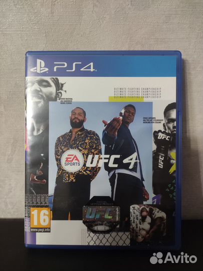 UFC 4 диск для ps4