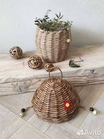 Корзинка плетёная детская небольшая