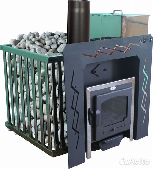 Печь для бани на 3 помещения Дарья-классика