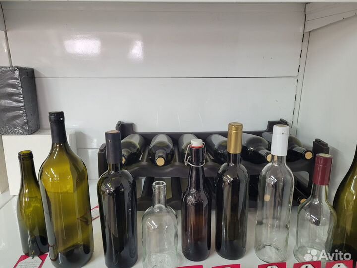 Бутылка стеклянная 0,375; 0,5; 0,75; 1,5 литра