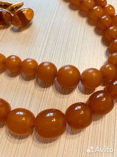 Бусы янтарь СССР