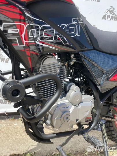 Мотоцикл эндуро rockot XR250 черный/красный, 21/18