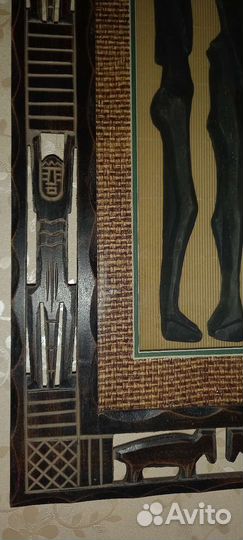 Панно настенное из африканского дерева