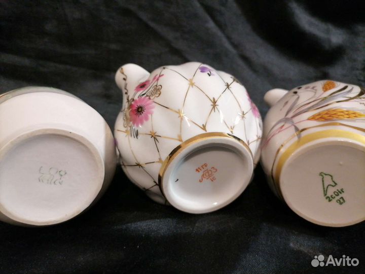 Фарфоровые Сливочники лфз и др